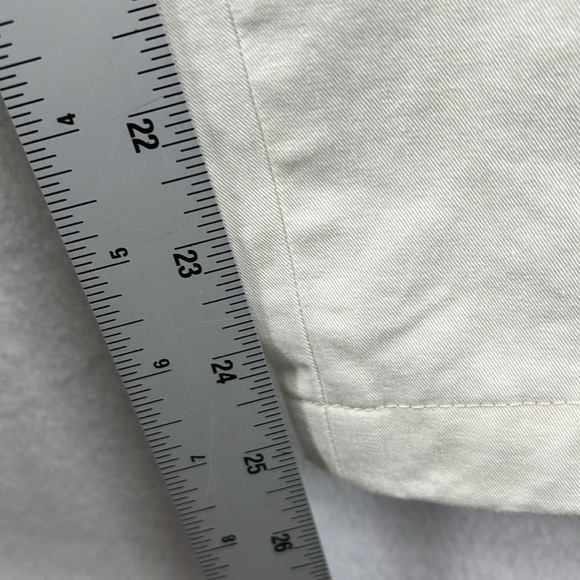 UNIQLO Women’s Ankle/Cropped Chinos Sz M Khaki Beige Cotton/Spandex EUC - Picture 7 of 9